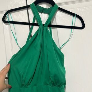 Halter key hole top maxi dress